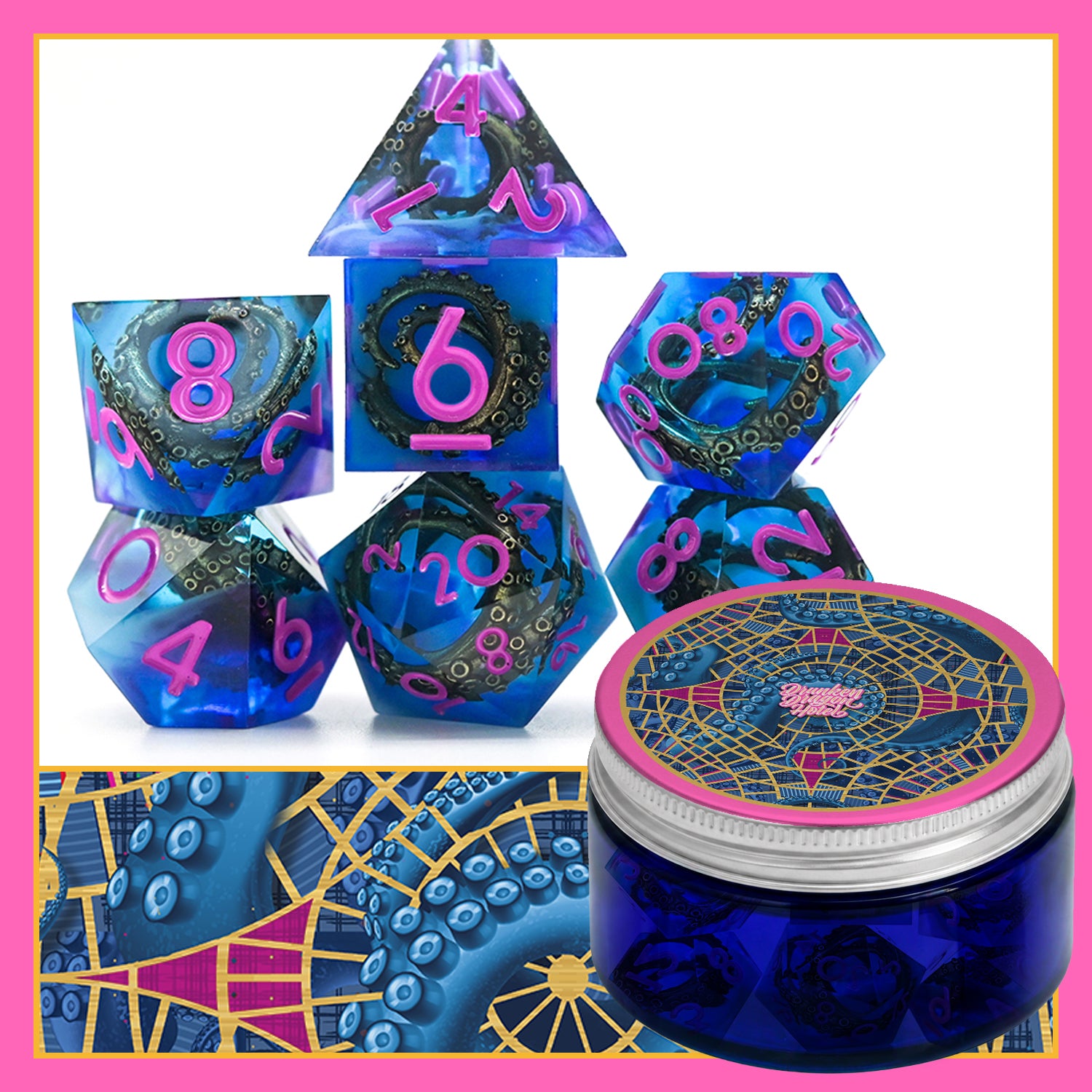 Fresh Cthulhu in Jar 7PCS Set Dice DND
