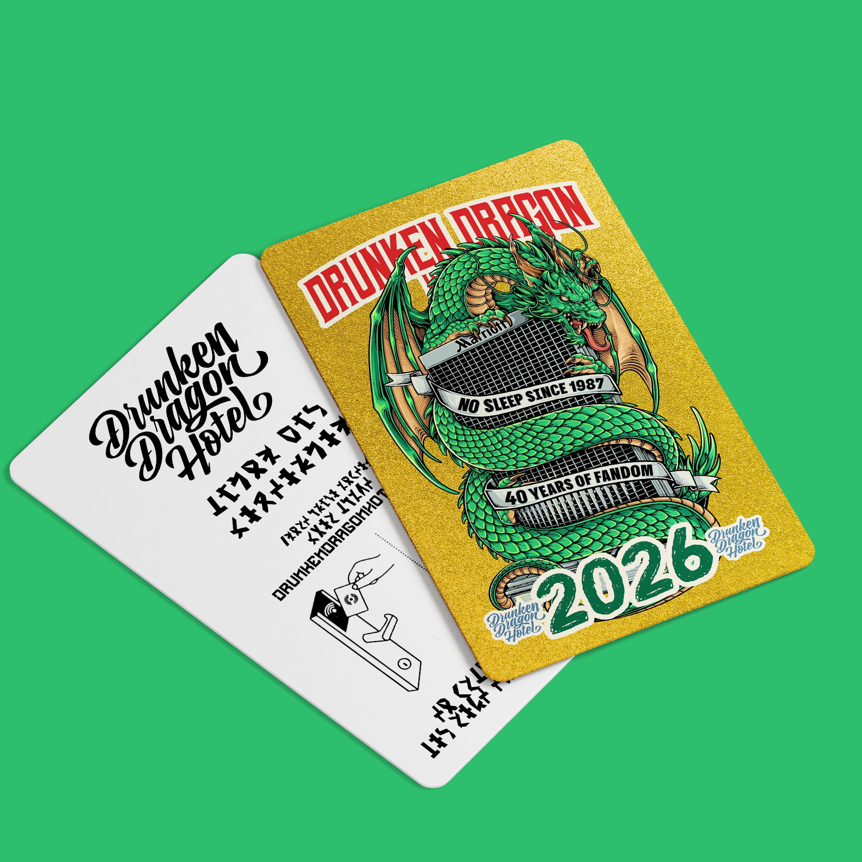 2026 DDH Hotel Door Key card Gold 40 years