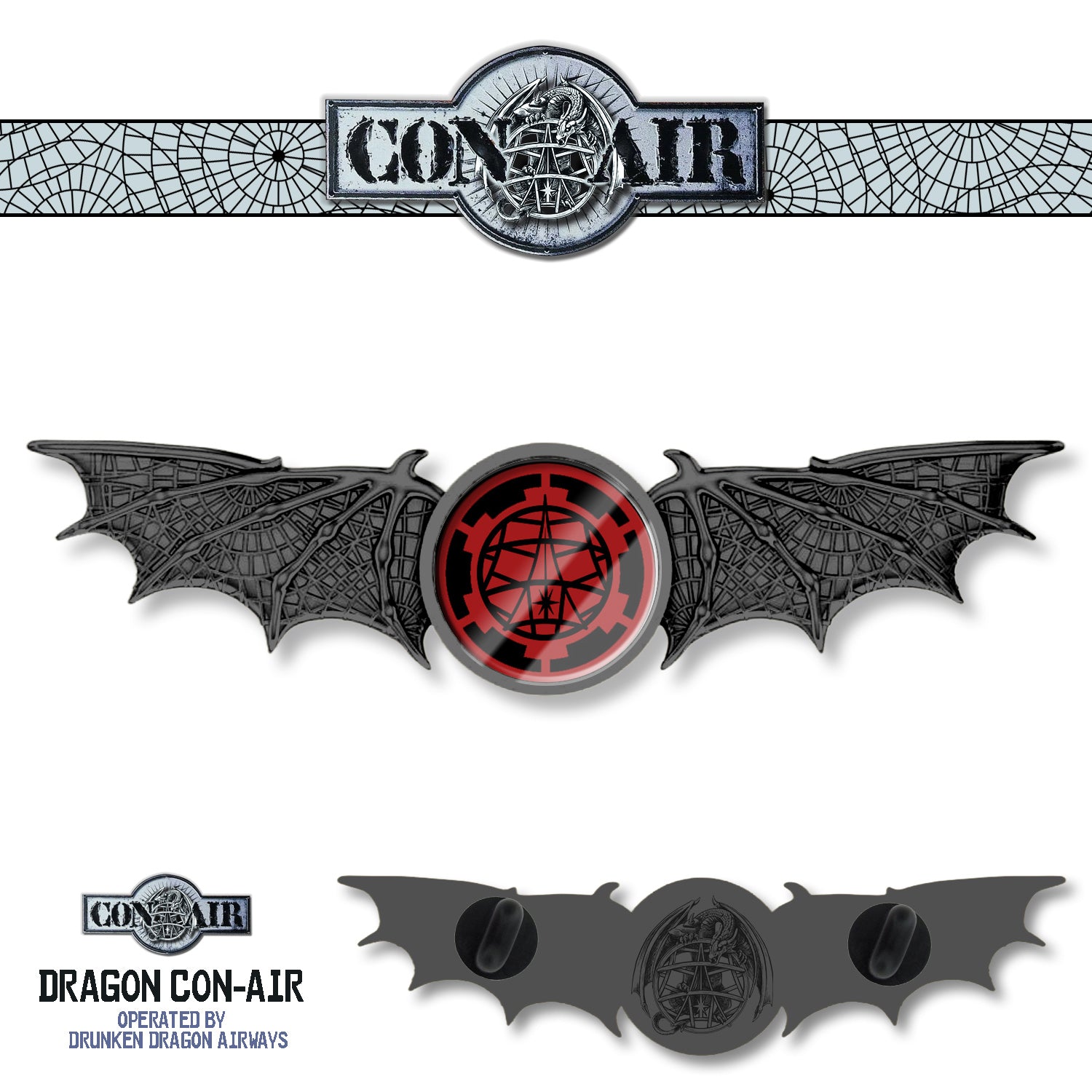 DDH Con-Air "Pilot Dragon Wing" Pin DDH Empire