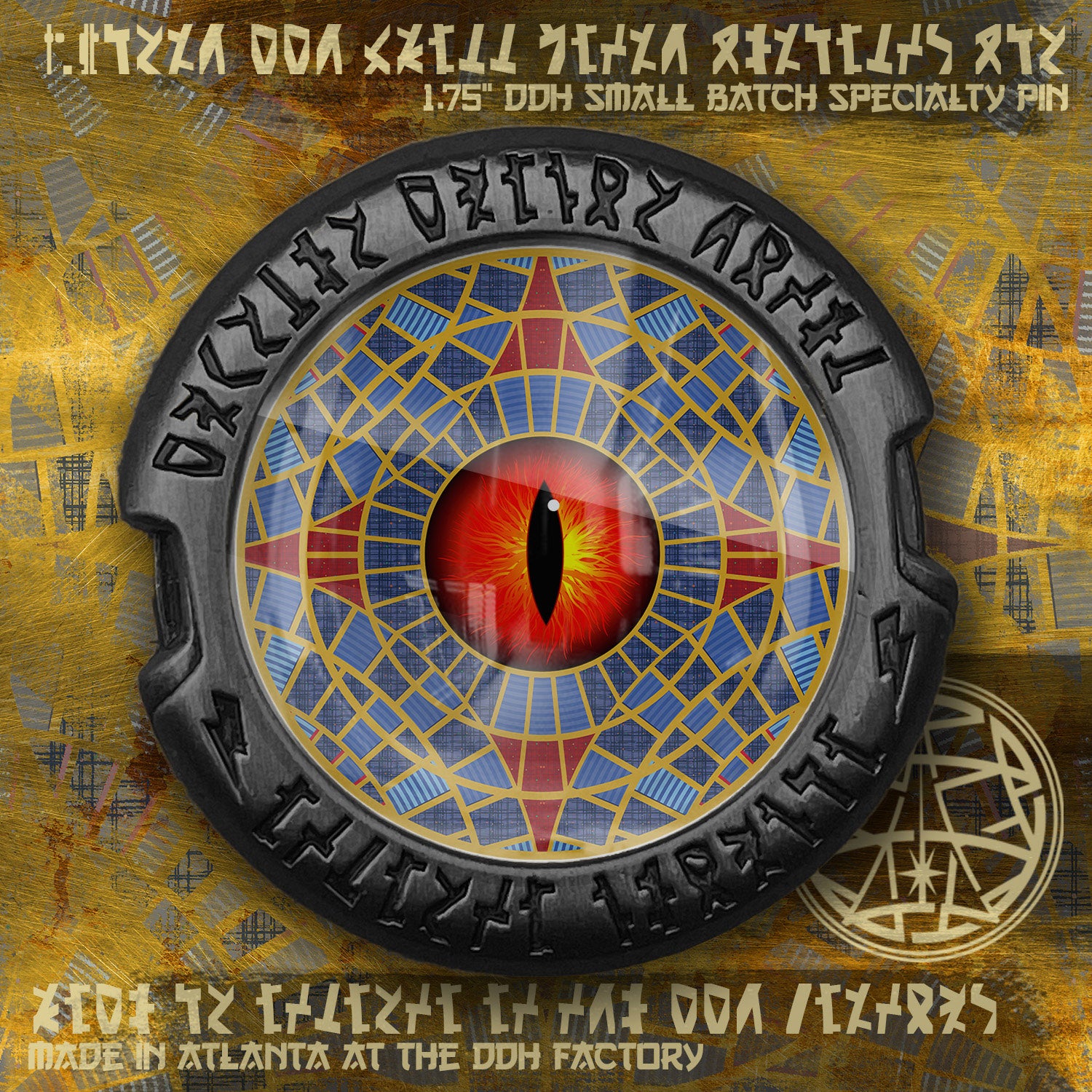 DnD Carpet Dragons eye DDH made Printed Pin