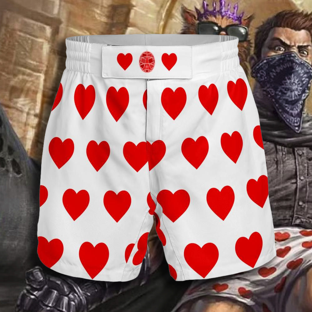 Dungeon Crawler Carl Heart Shorts (Elastic Waistband)
