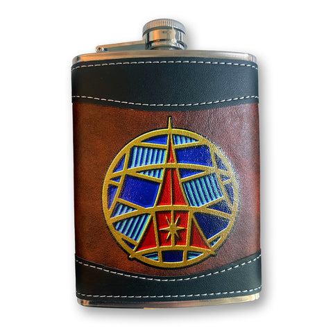 Drunken Dragon Hotel Logo Flask