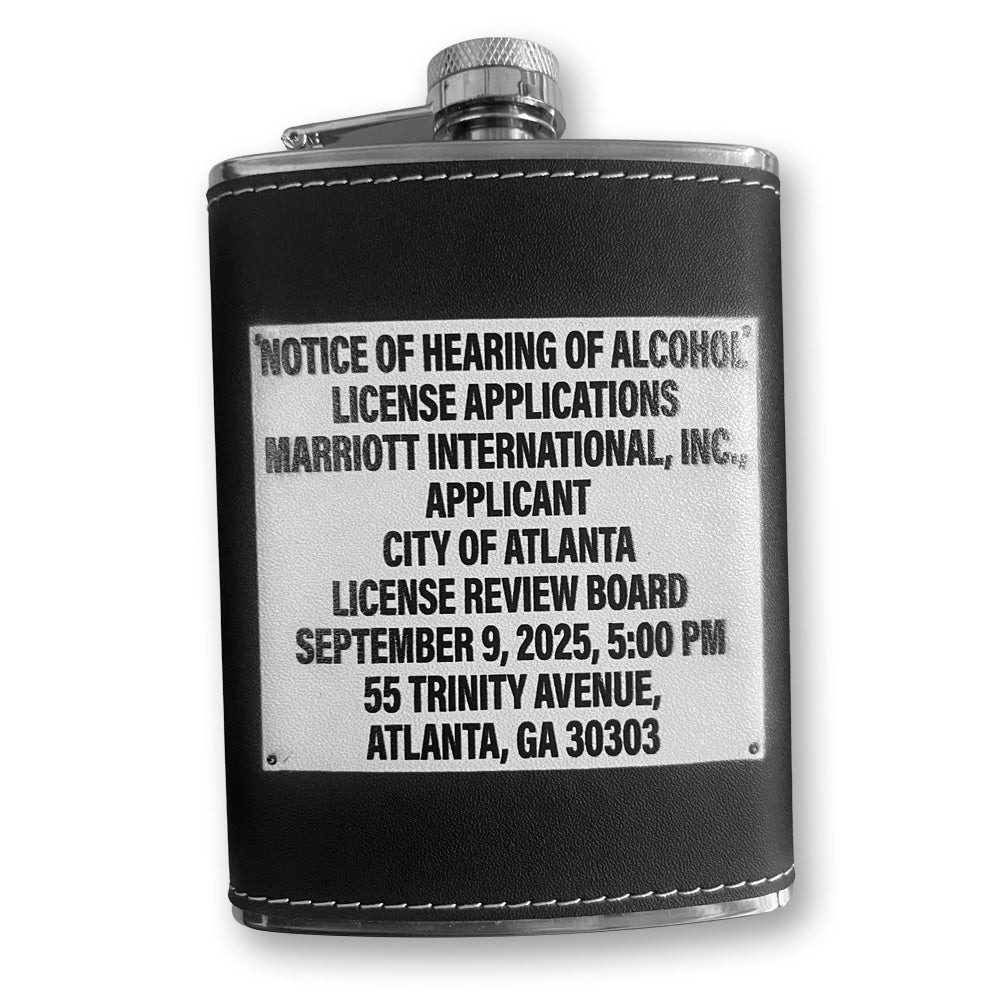 Marriott Alcohol License Metal Flask