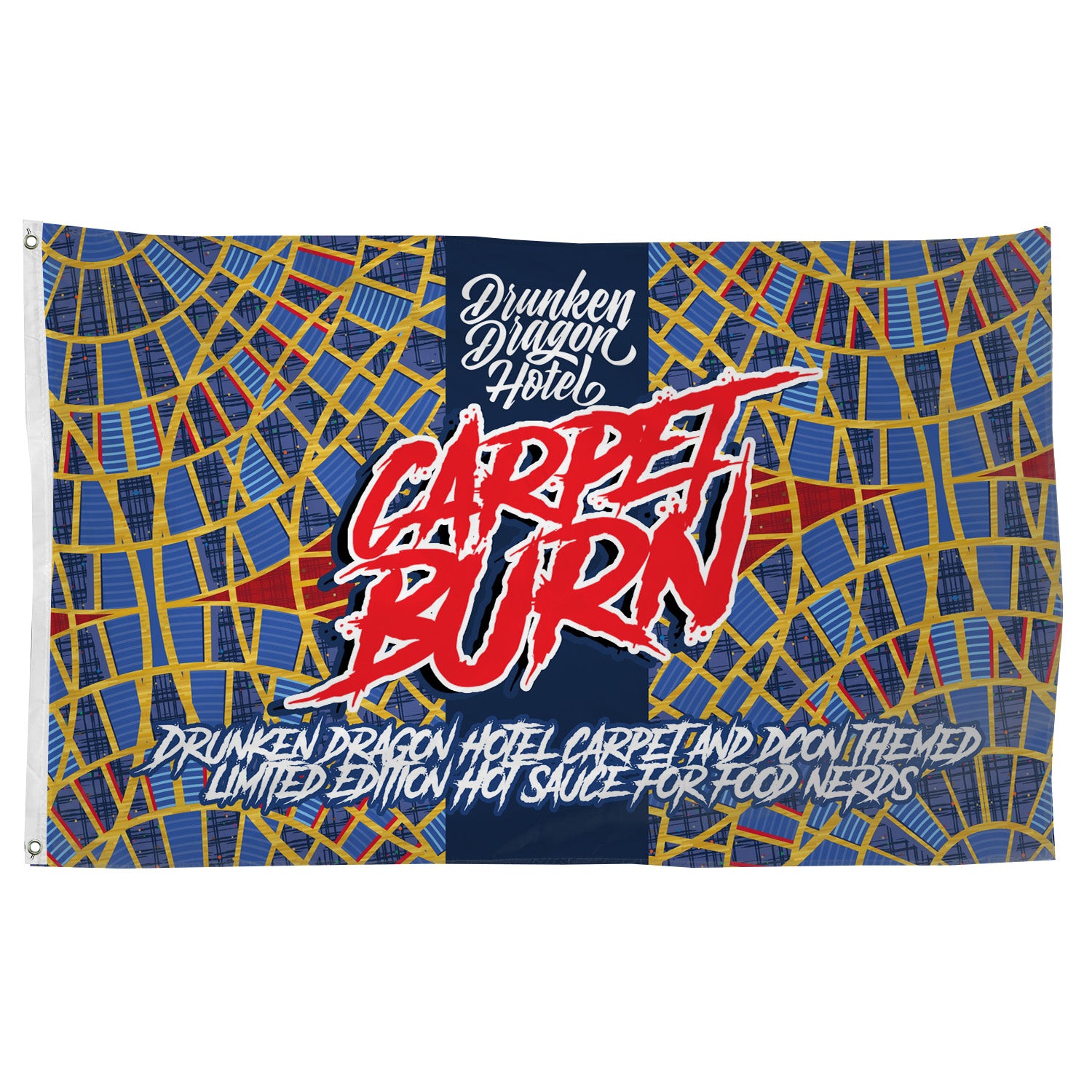 Carpet Burn Flag 3x5" Large Hotel Room/Door Decoration