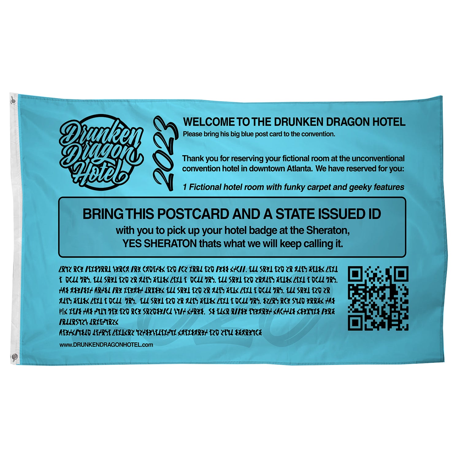 Giant Blue PostCard 3x5" Flag Polyester