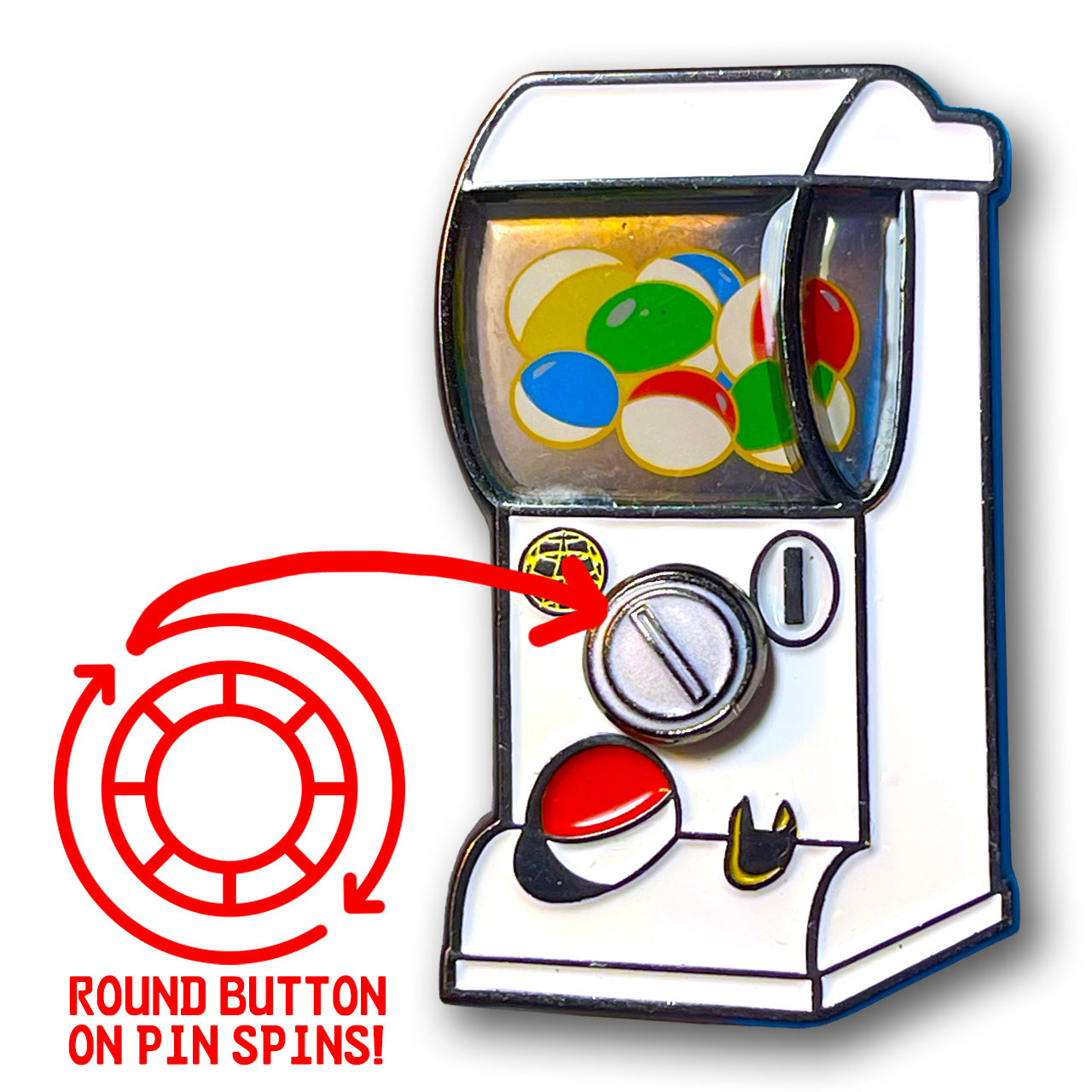 DDH Gashapon Enamel Pin Spinner & Window 1.5"