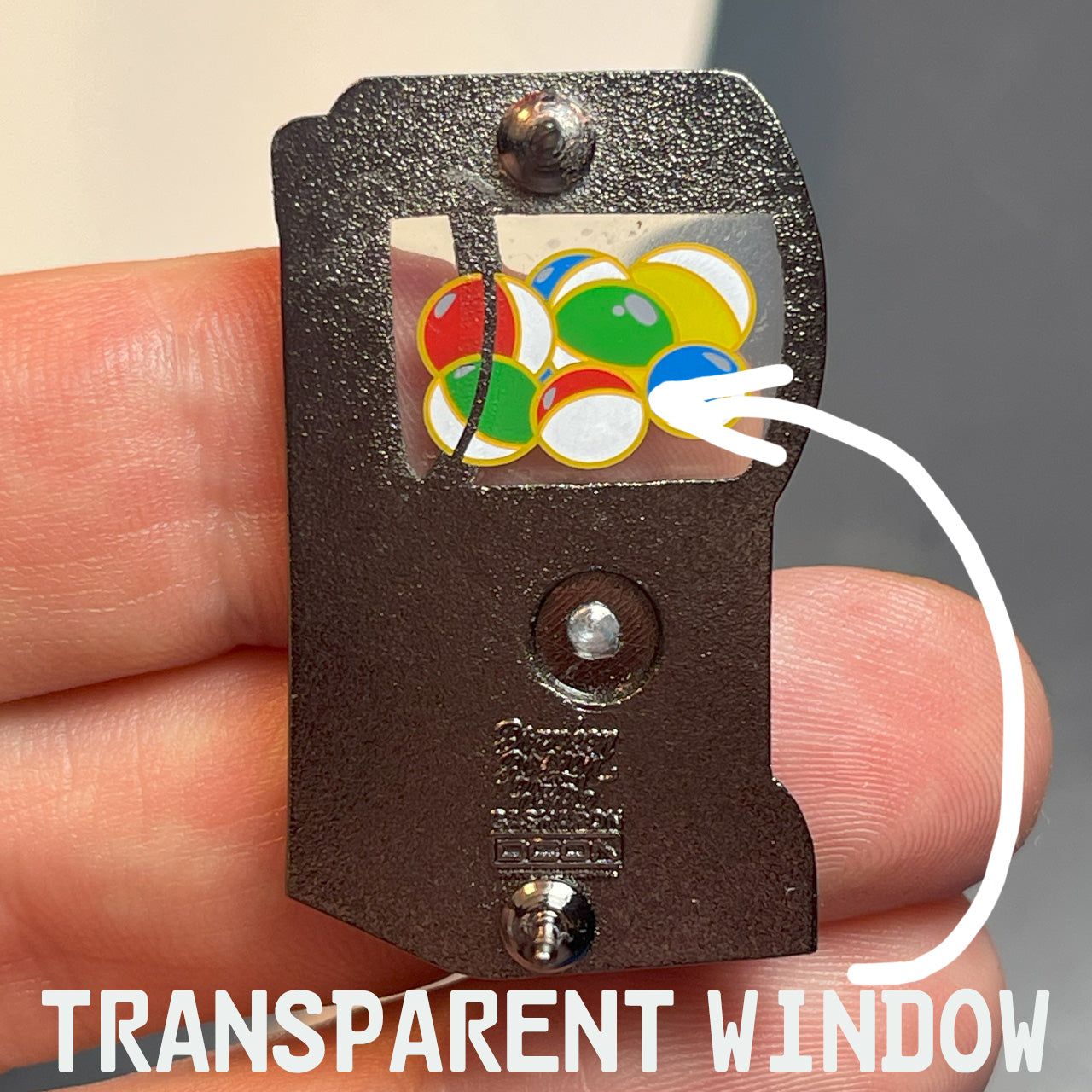 DDH Gashapon Enamel Pin Spinner & Window 1.5"