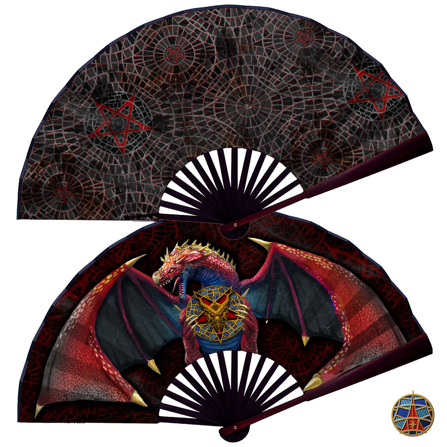 Black Goth Carpet Fan 2025 Dragon Edition