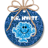 Mr. Hyatt Carpet Glitter Ornament 2.75"