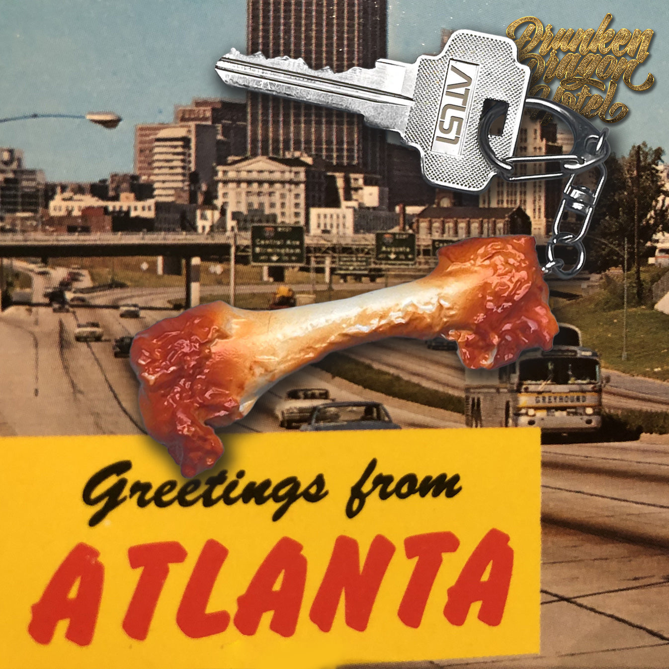 The Original Atlanta Wing Bones keychain