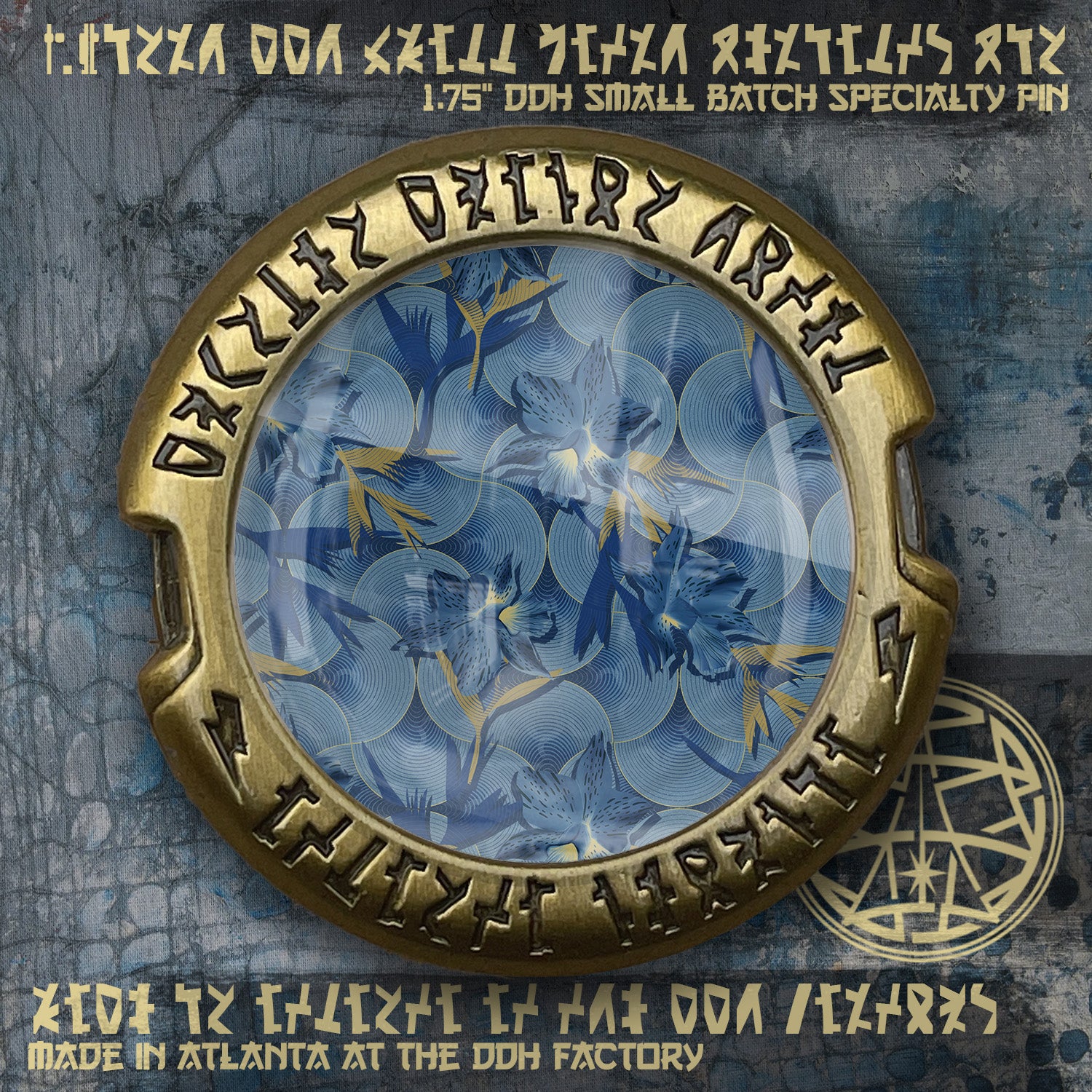 Hyatt Tiki carpet DDH made Printed Pin