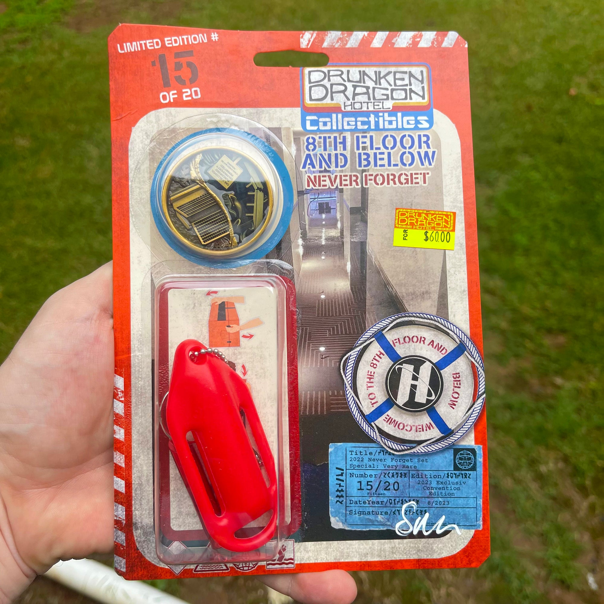 8th Floor and Below Deluxe package Coin Artwork Signed