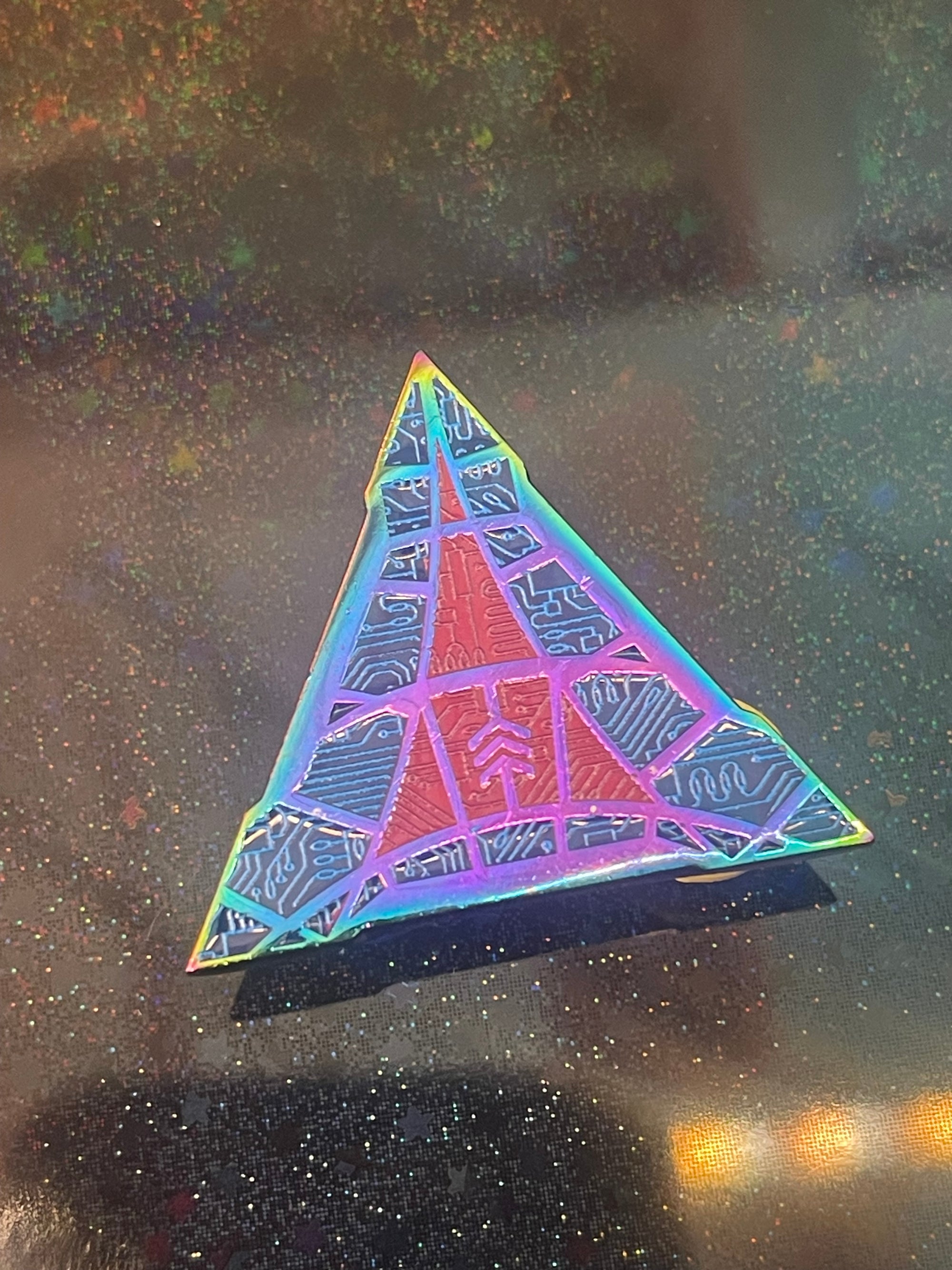 Rainbow ed.1of10 2077 DDH Logo Enamel Pin 1"