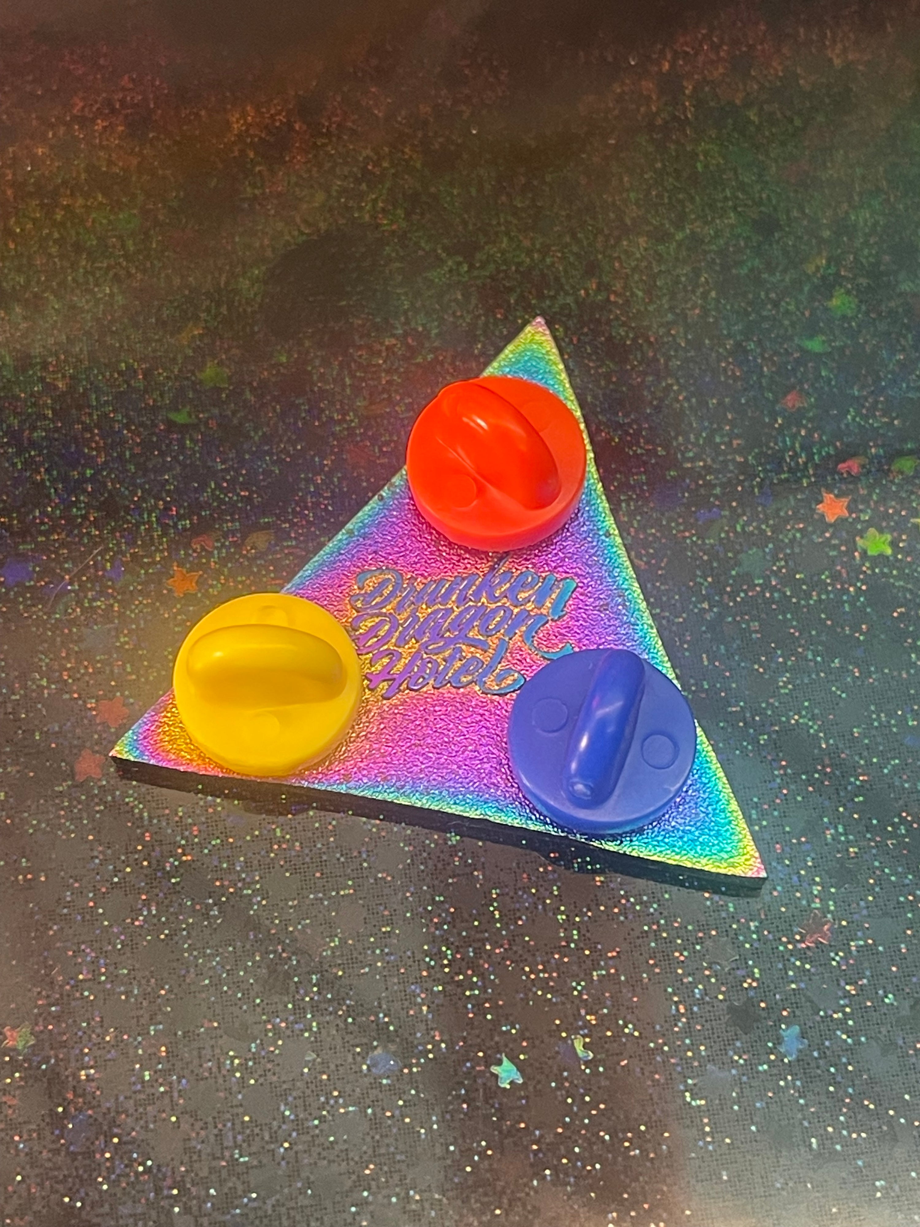 Rainbow ed.1of10 2077 DDH Logo Enamel Pin 1"