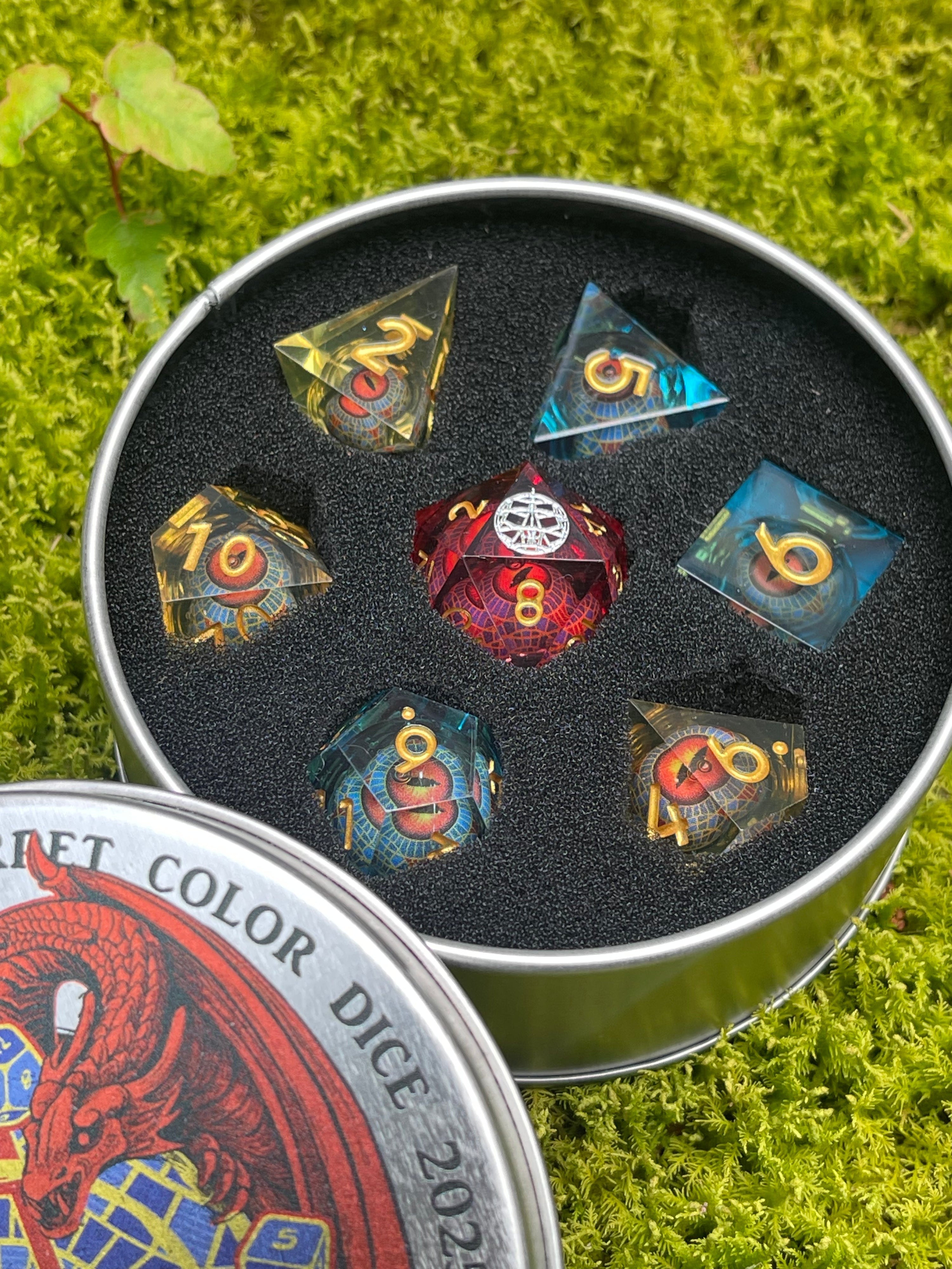 COLOR EDITION 7PCS Set Dice Moving Marriott Carpet Eye DnD