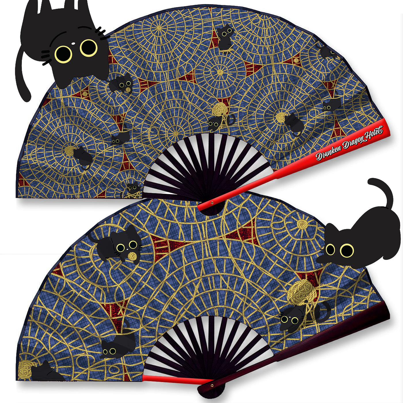 Kitty Carpet Cat Hand Fan