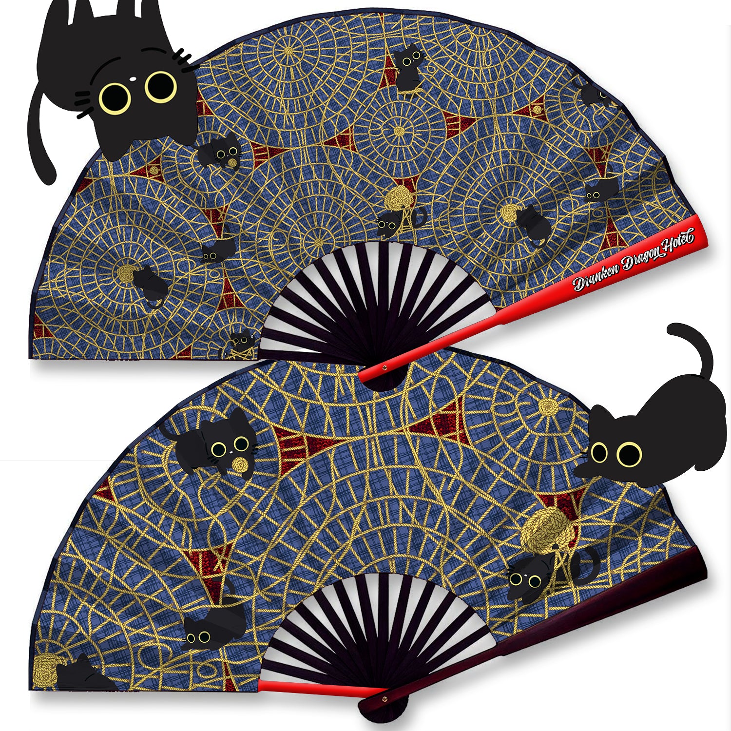 Kitty Carpet Cat Hand Fan