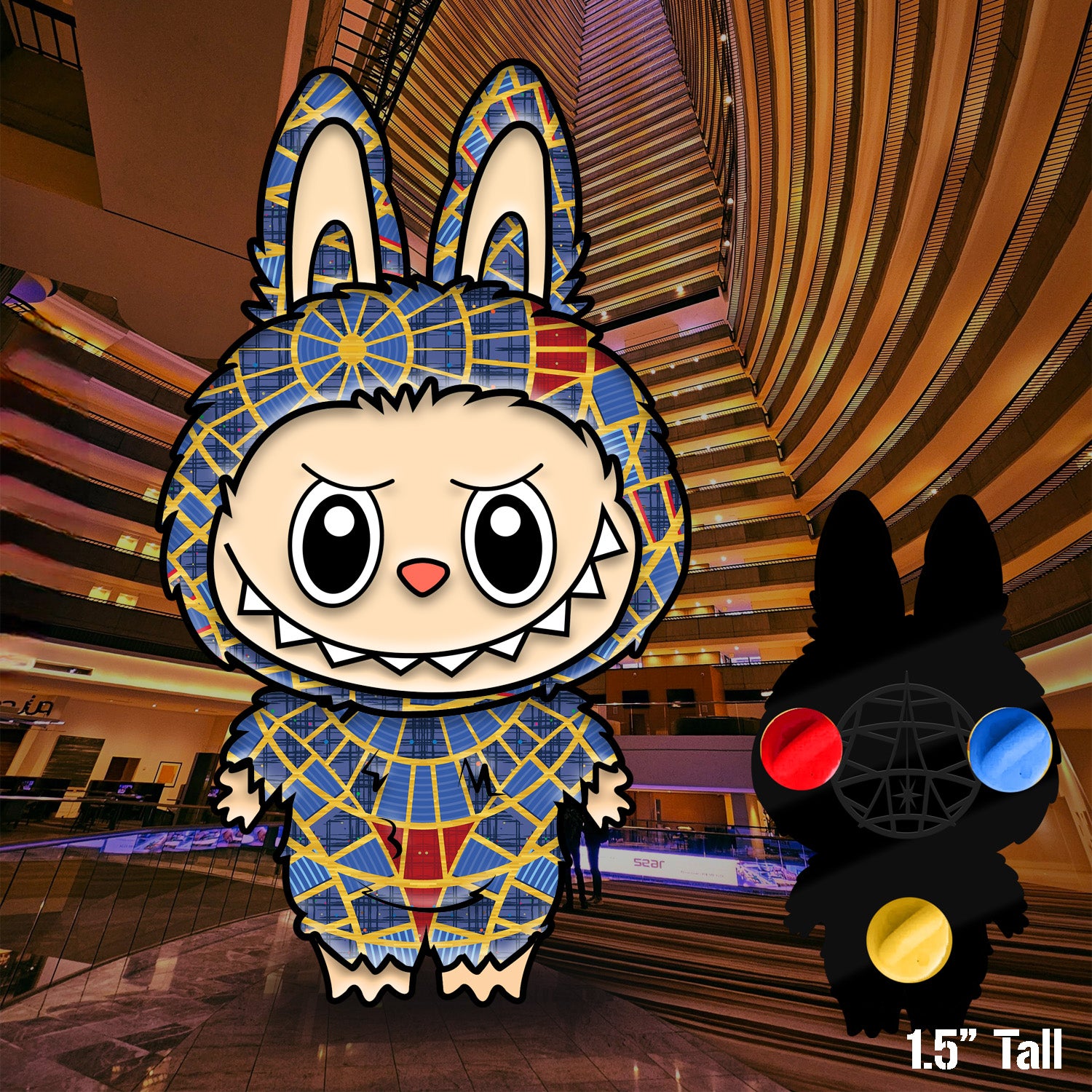 La-Carpet Monster Enamel Pin 1.5"