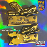 Marriott Lion 2023 Lost Head Pin 1.8" Antique Brass Original