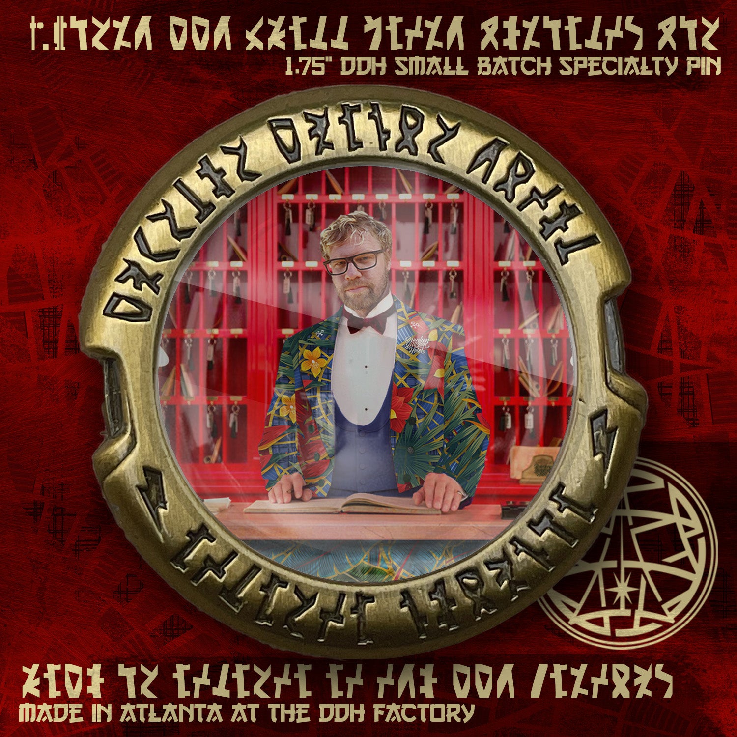 Lobby Boy DDH made Printed Pin