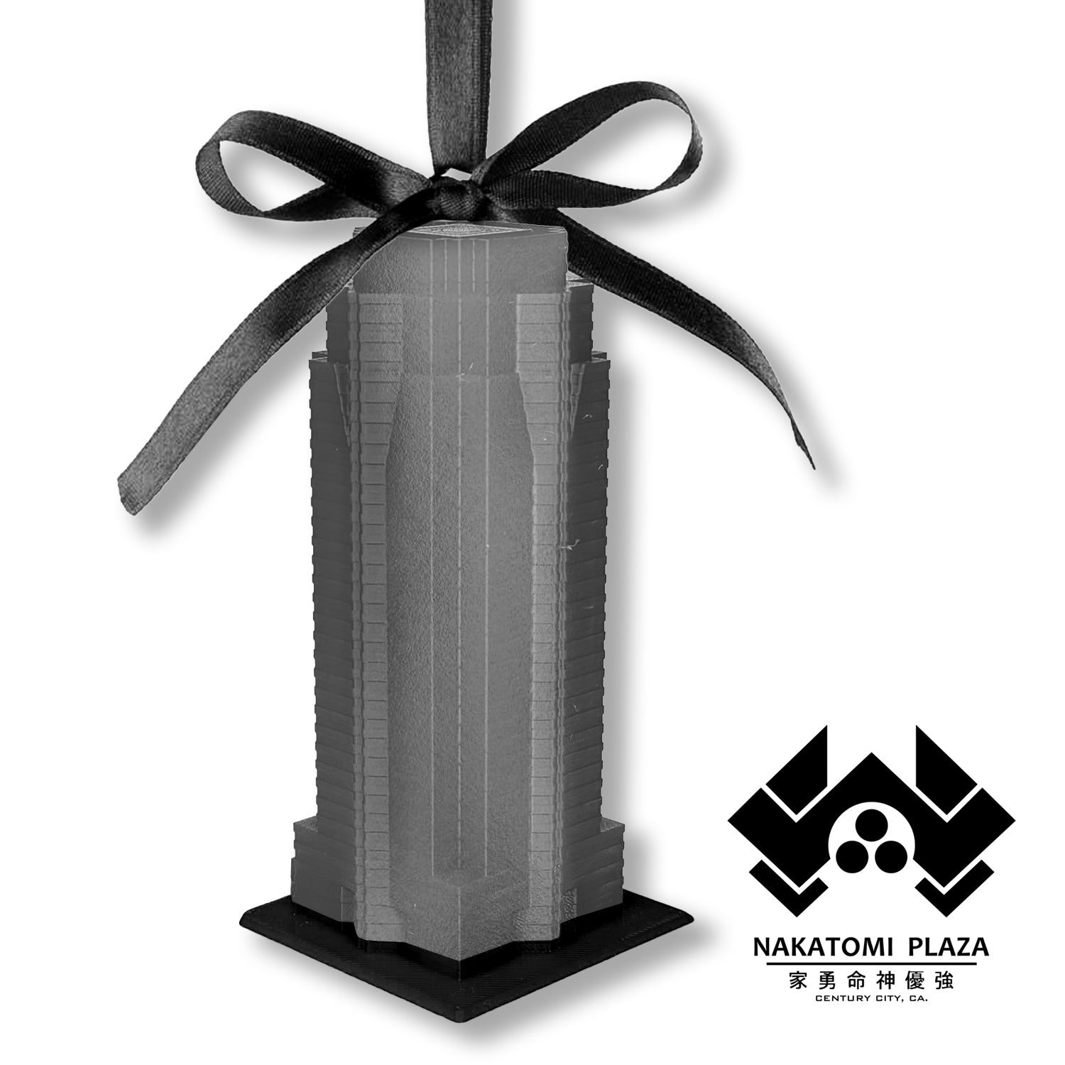 Nakatomi Plaza silver tree ornament Die Hard