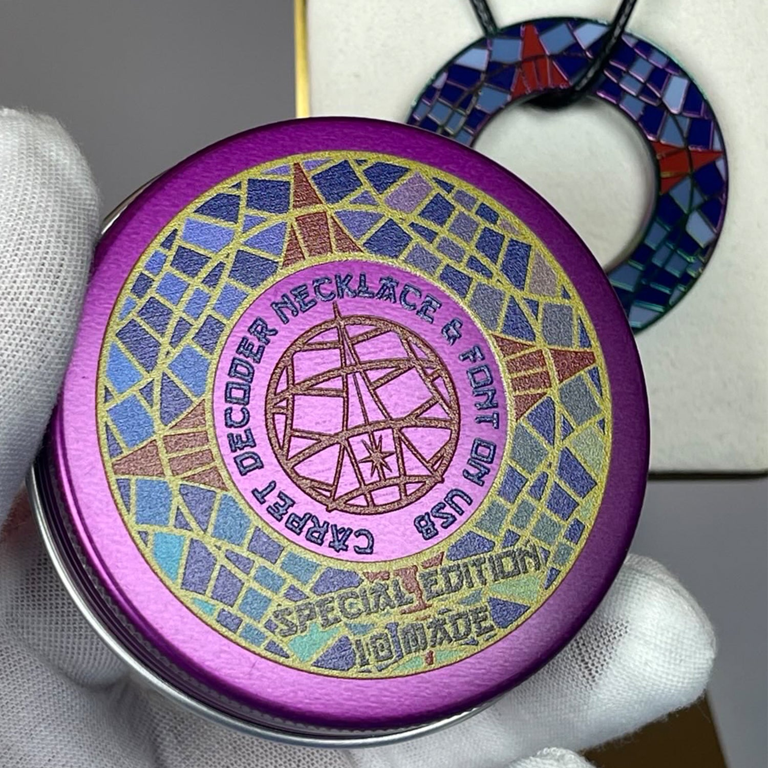 Necklace w. Carpet Decoder RAINBOW ed. 10 made