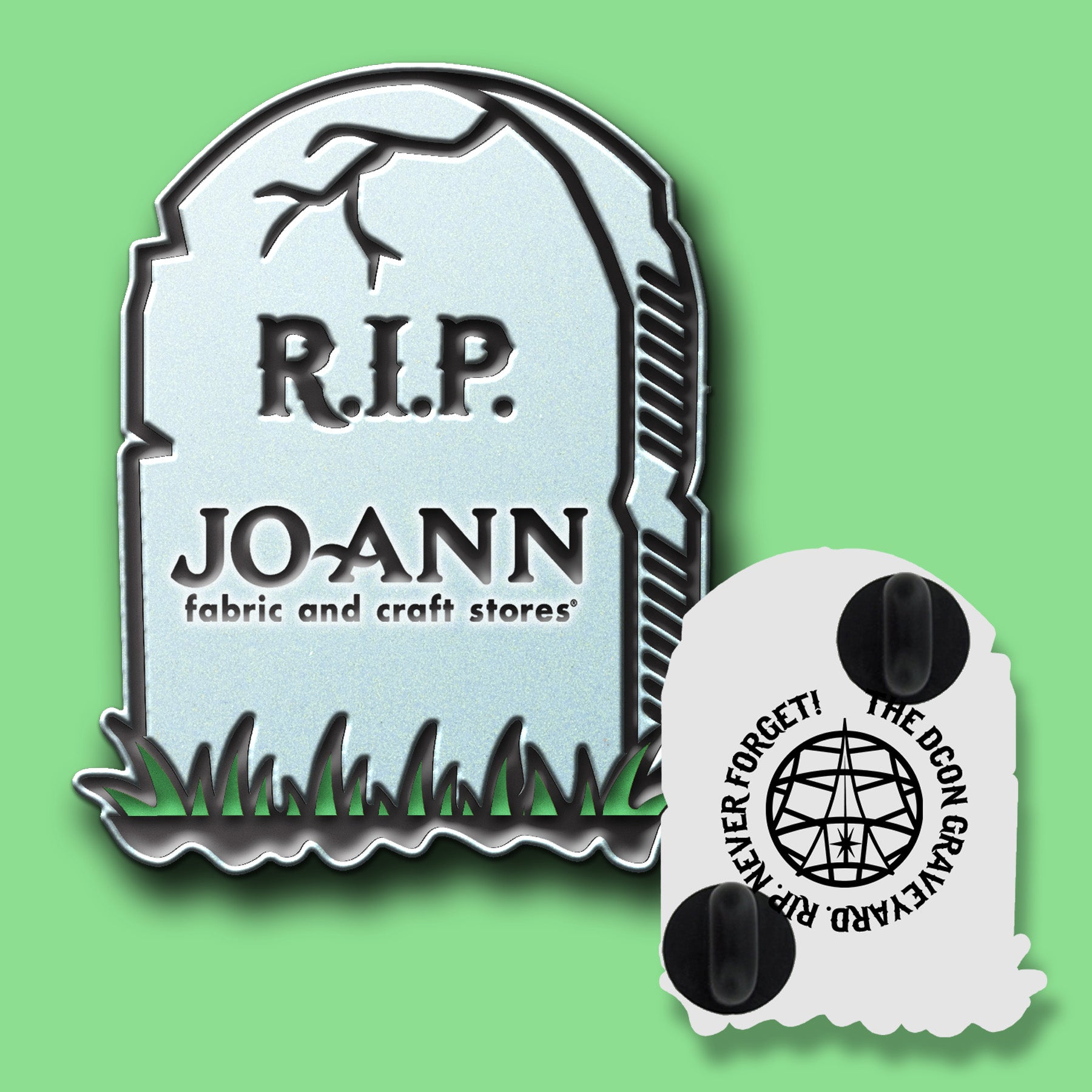 RIP Dcon Graveyard Pins 1.5"
