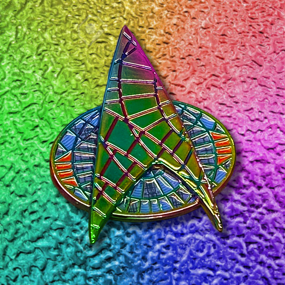 Star Trek Pin 2.2" Next Carpet Rainbow metal Limit.Ed 10pcs