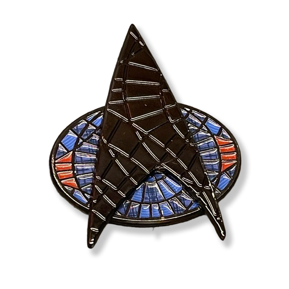 Star Trek Pin 2.2" Next Carpet Generation Black