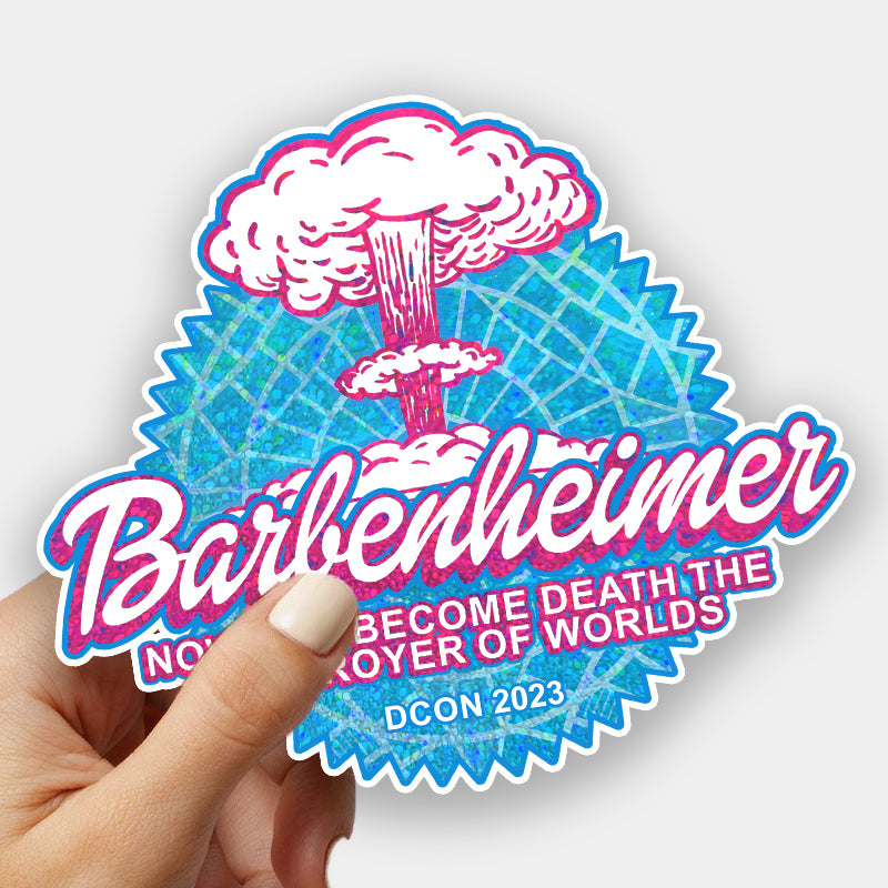 4" Sticker Carpet-BarbenHeimer Holo-Glitter