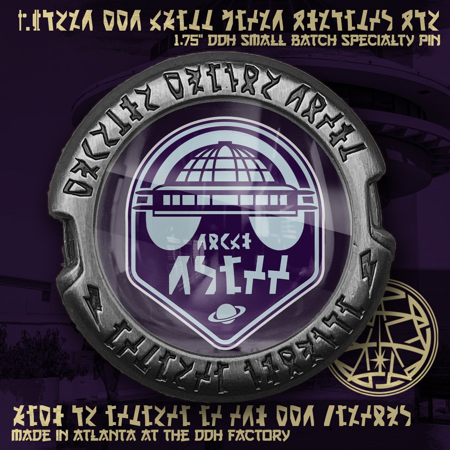 Team Hyatt DDH made Printed Pin