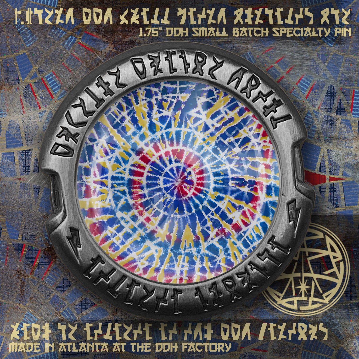 Tie Dye carpet DDH made Printed Pin