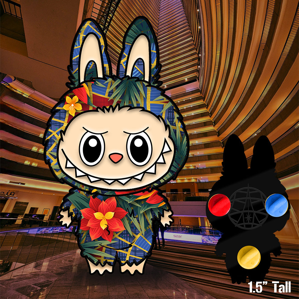 La-Carpet Tiki Monster Enamel Pin 1.5"