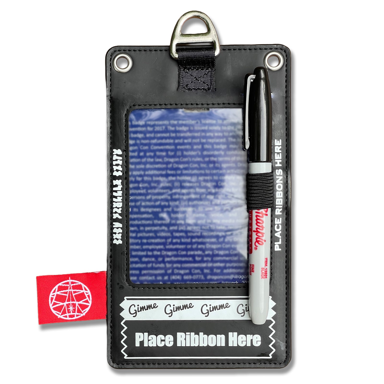 Black Pass Badge Holder V2
