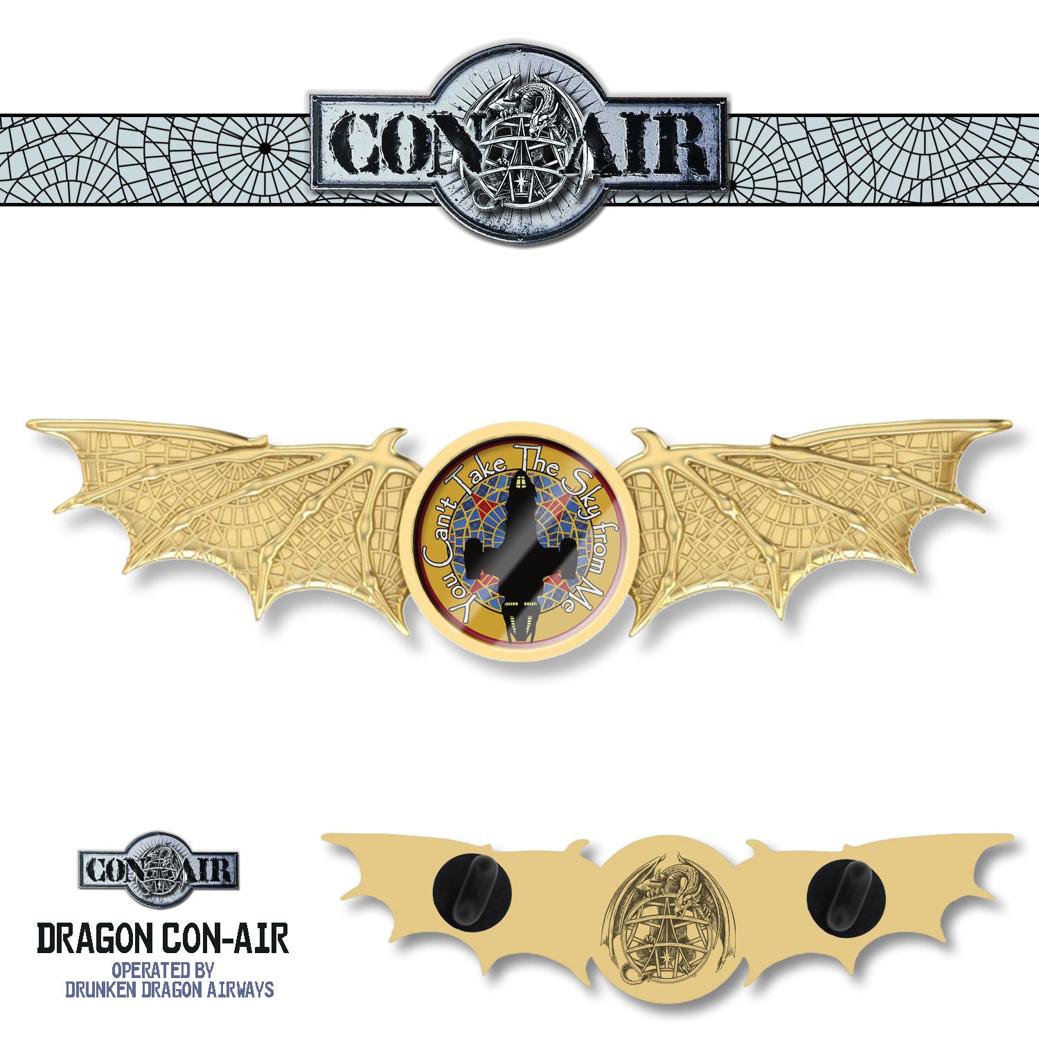 DDH Con-Air "Pilot Dragon Wing" Pin FireFly