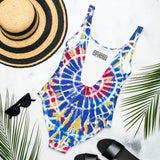Carpet Tie Dye Print One-Piece Swimsuit