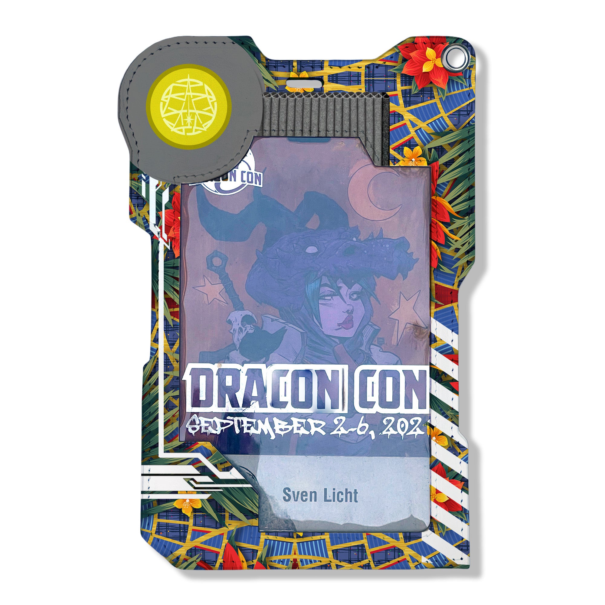 Tiki Carpet DCON Pass Badge Holder