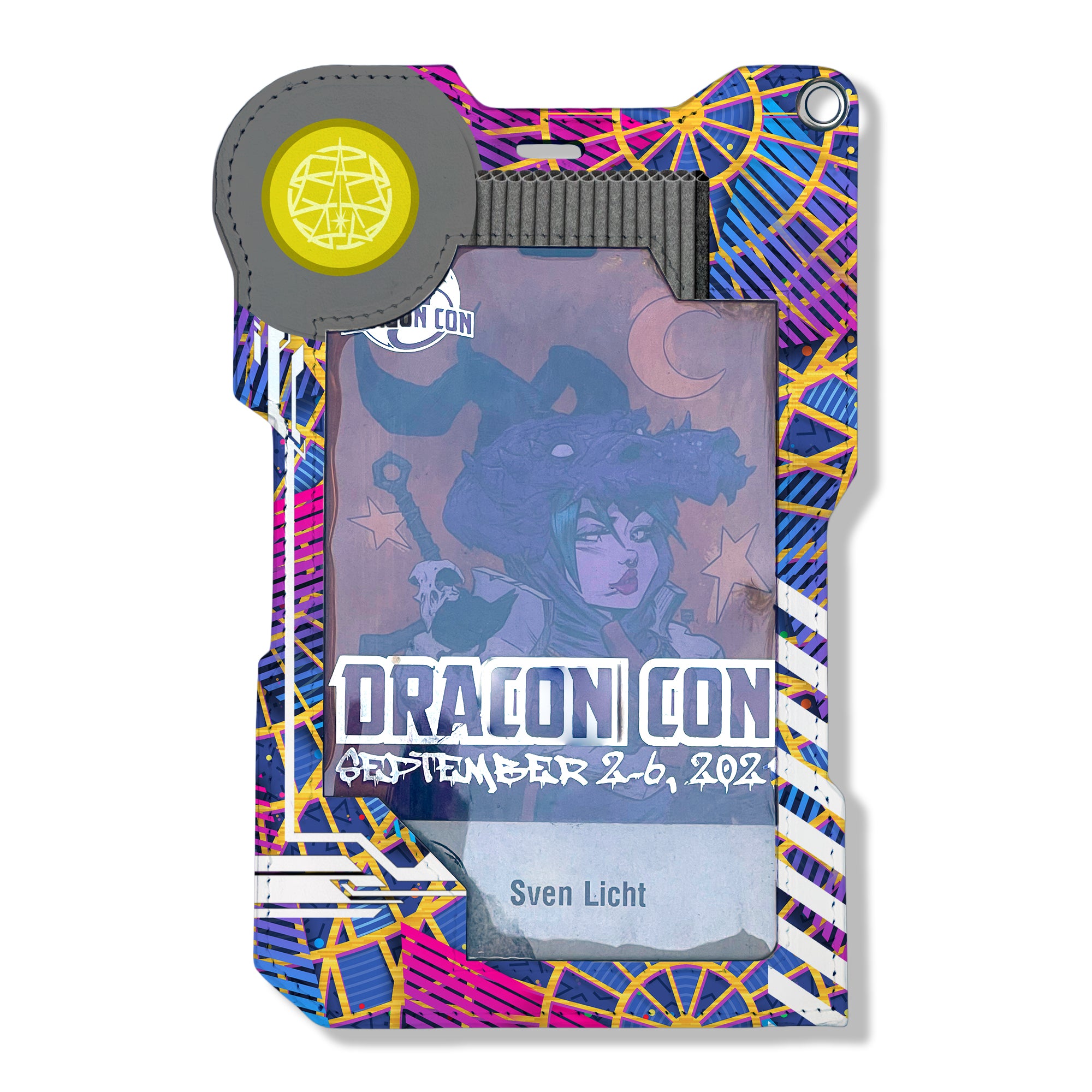 80s Carpet DCON Pass Badge Holder