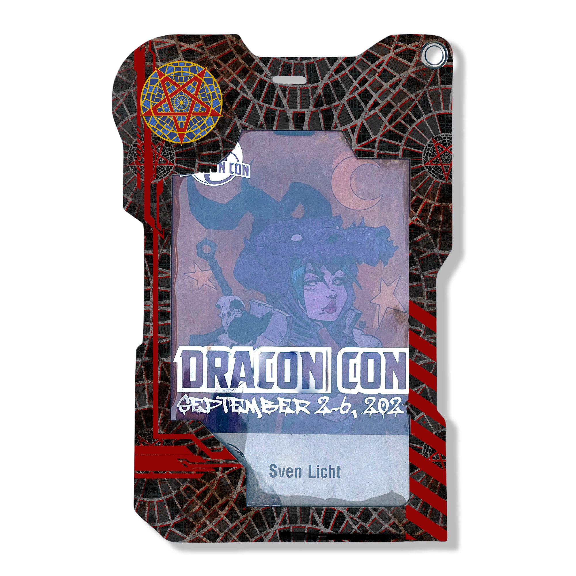 Black Carpetgram DCON Pass Badge Holder