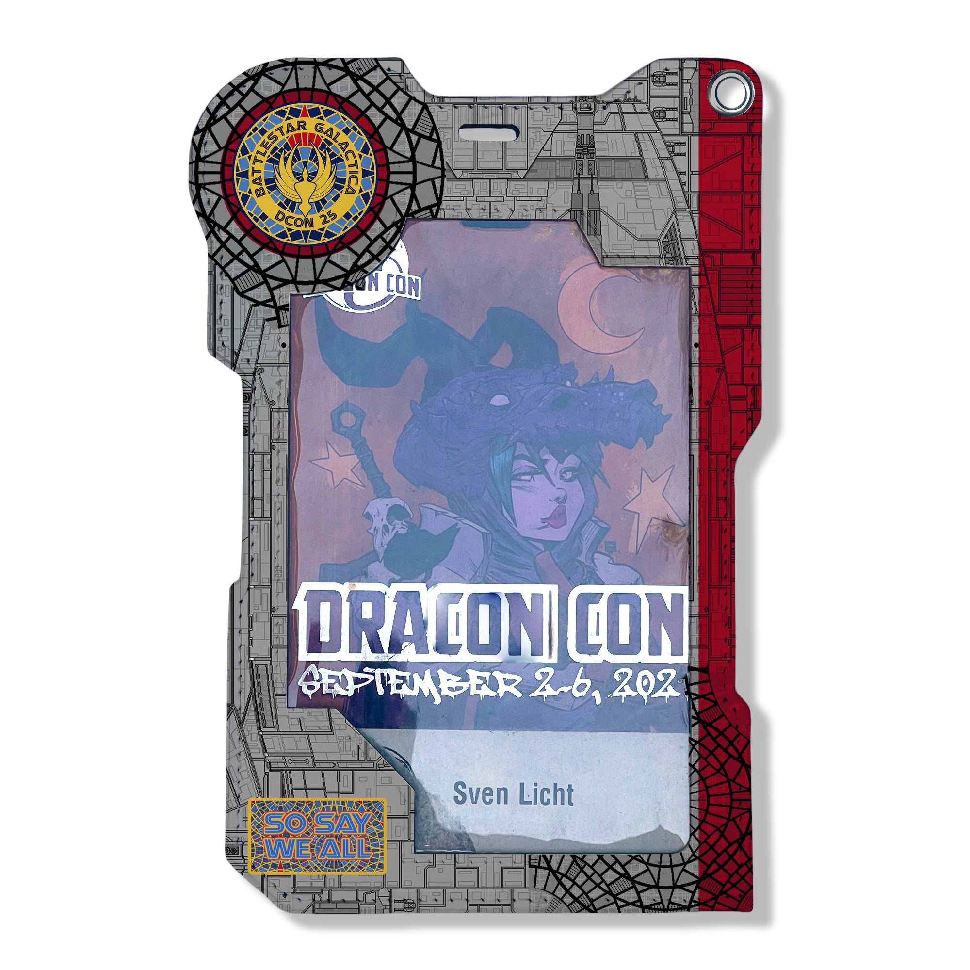 BSG Carpet DCON Pass Badge Holder