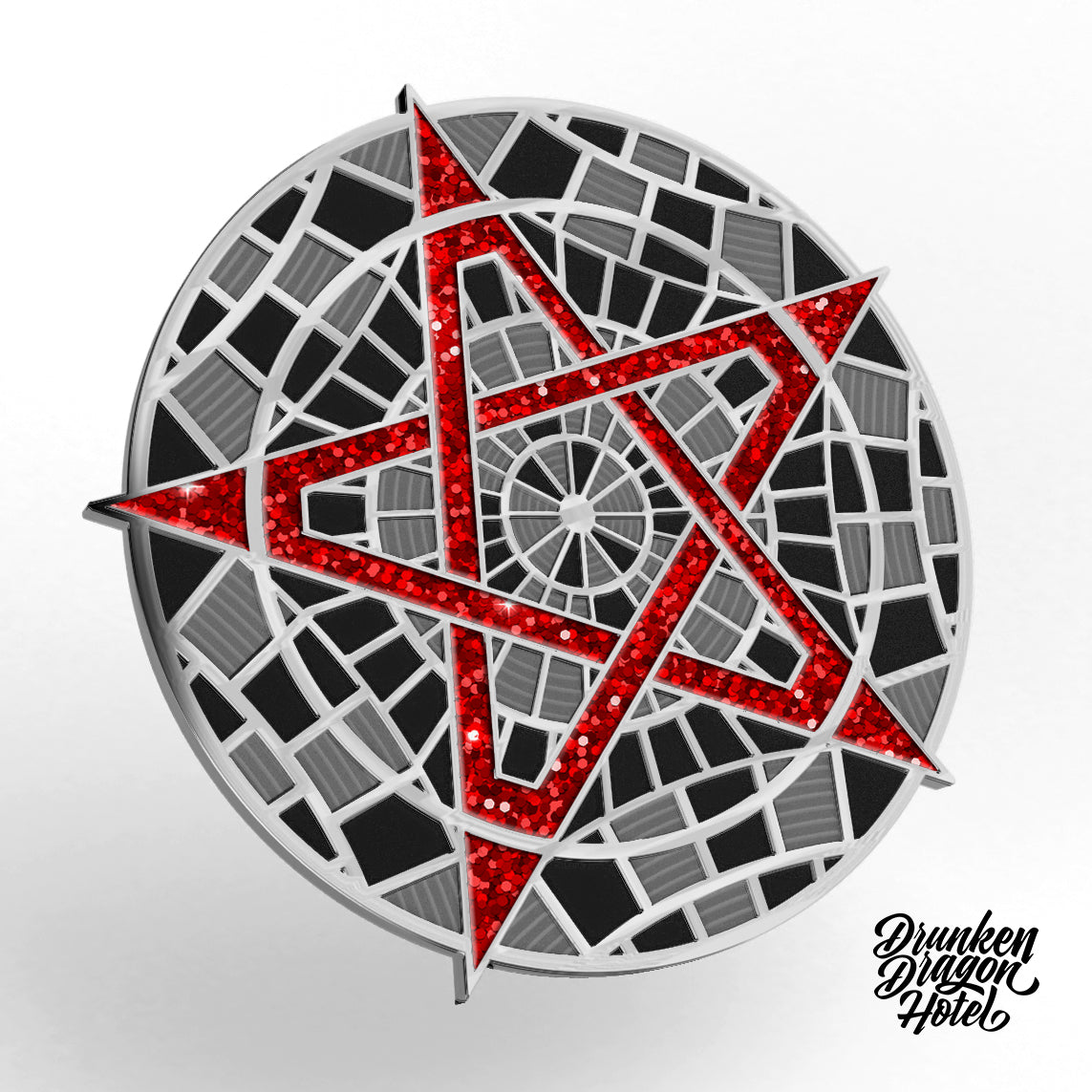 Ruby Red Sparkle Dust" Carpetgram Pin