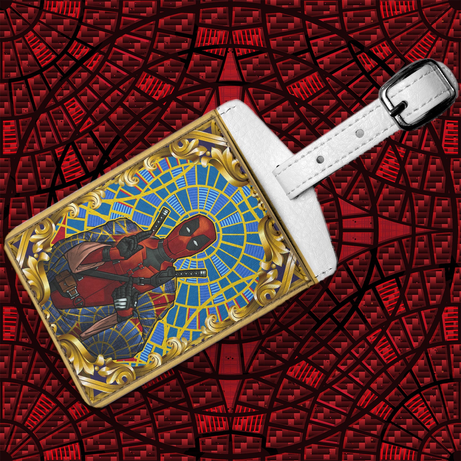 Deadpool Carpet Jesus LFG Luggage Tag
