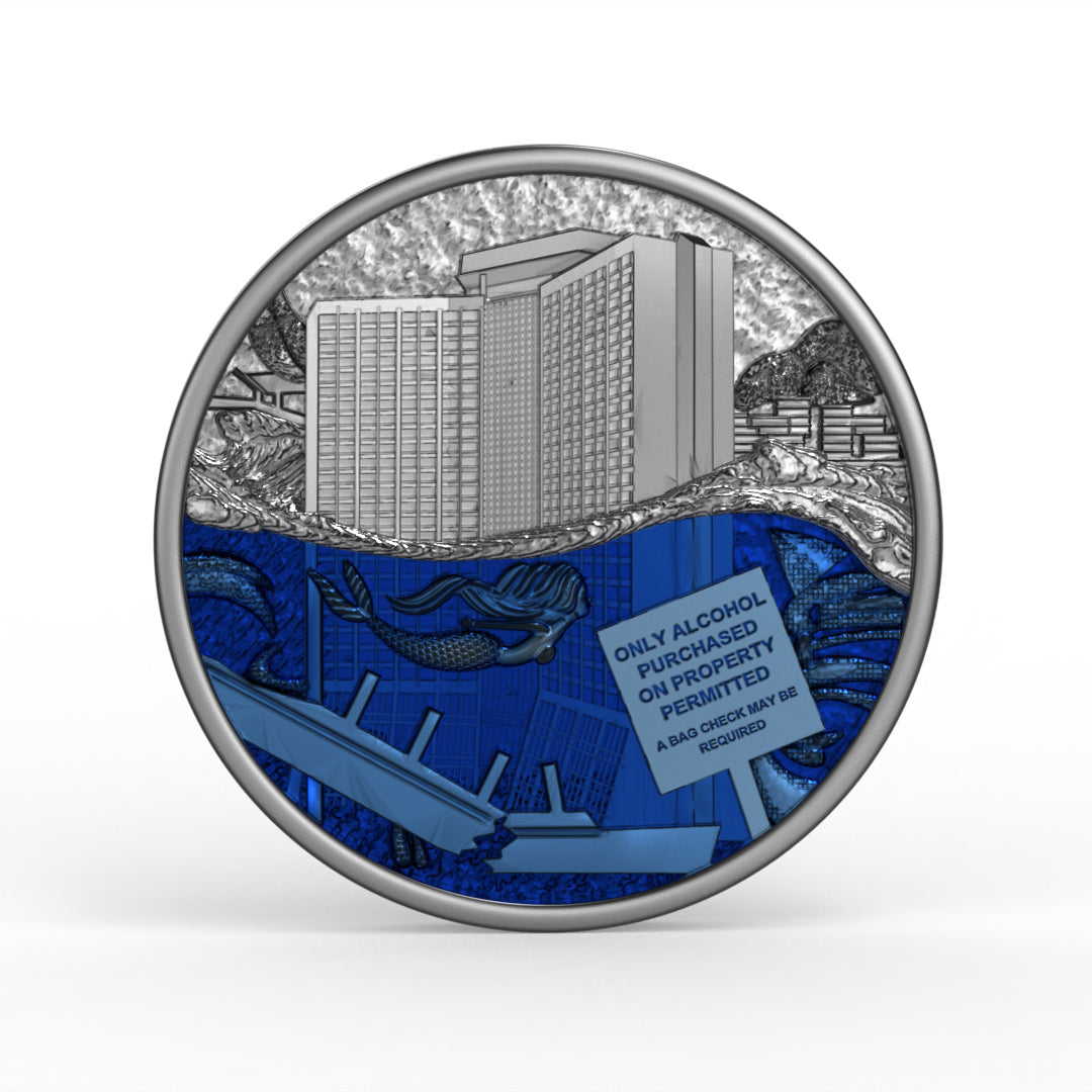 Coin + Tin Can Edition 100 - 8th floor Flooding Blue/Silver