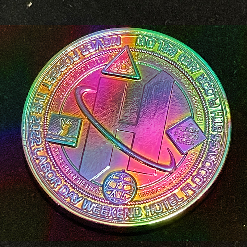 Hilton 8th floor Flooding Coin Rainbow 50 made