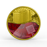 8th floor and below Flooding Coin Red/Gold