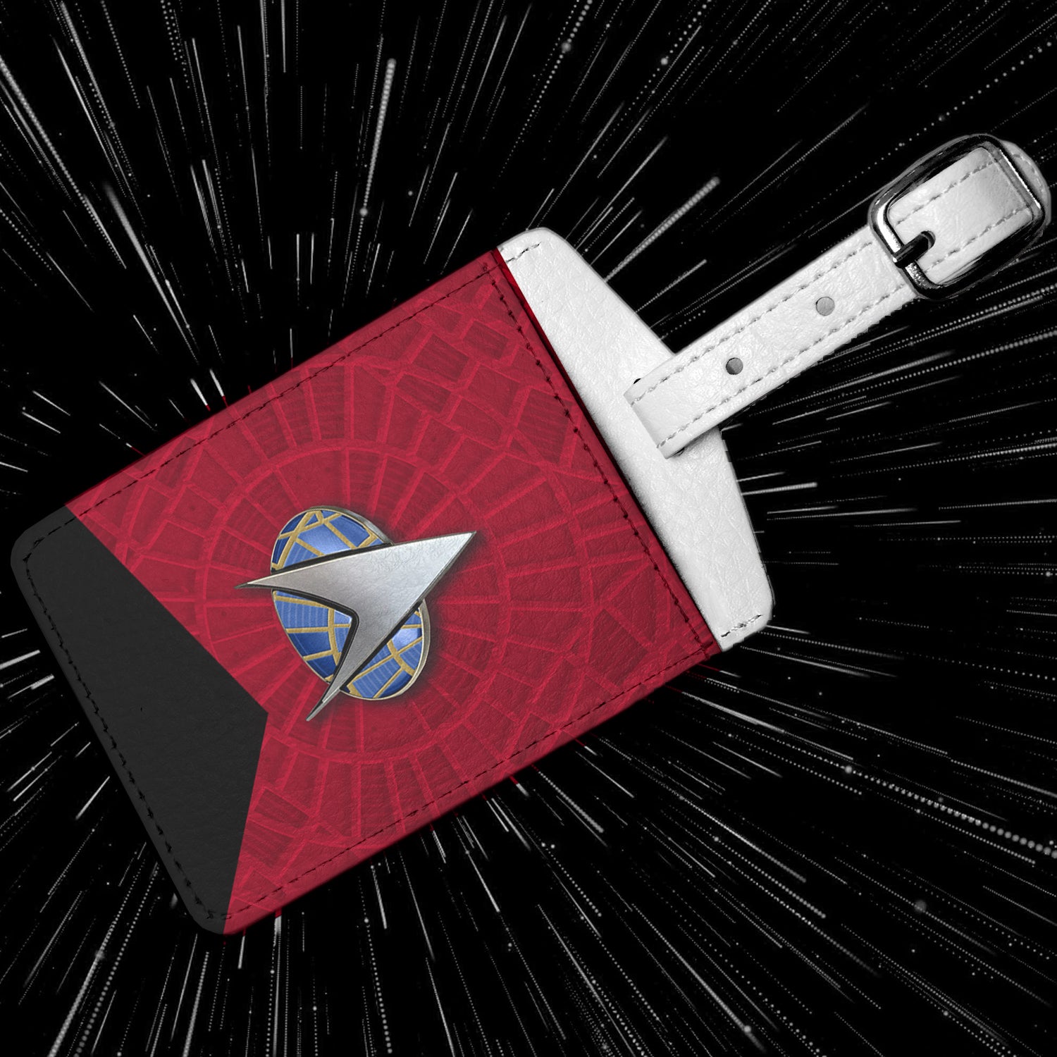 Carpet Star Trek Luggage tag Red