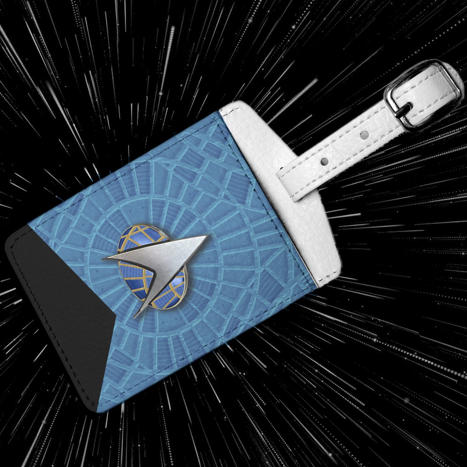 Carpet Star Trek Luggage tag Blue