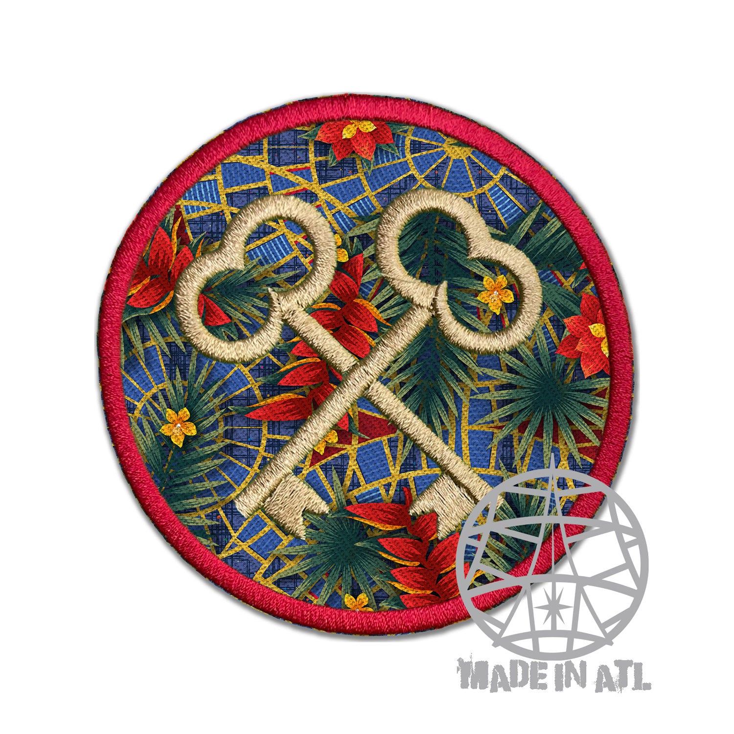 Patch Tiki Crossed Keys 3.5”