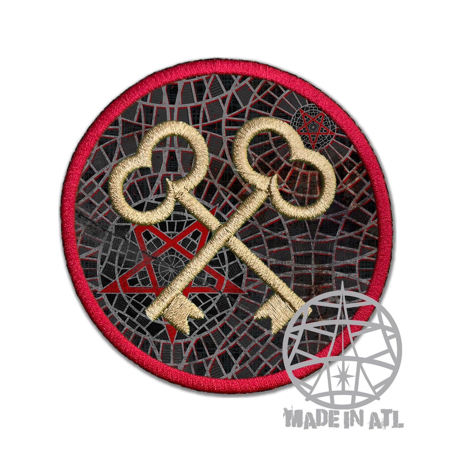 Patch Goth Crossed Keys 3.5”