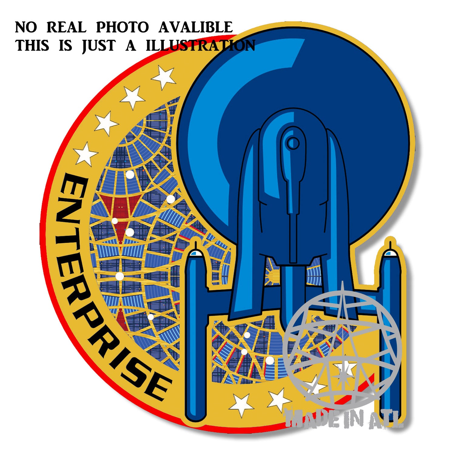 Patch Star Trek Enterprise Carpet 3.5”